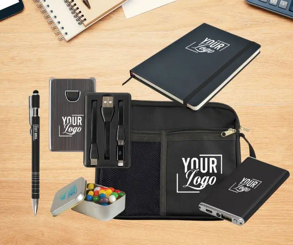 Personalise branded merchandise for that extra touch