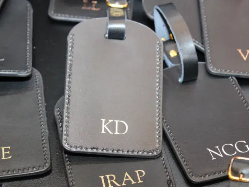 Personalised Promotional luggage tags for an event