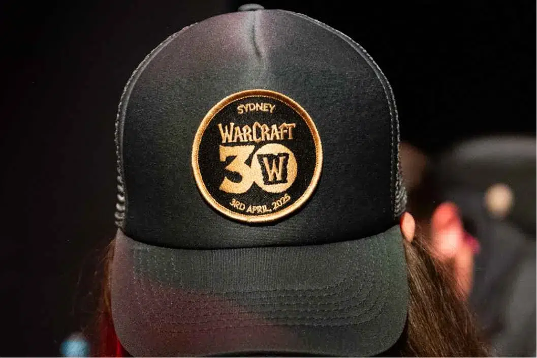 receiving-personalised--item Hats were customised with World of Warcraft patches.