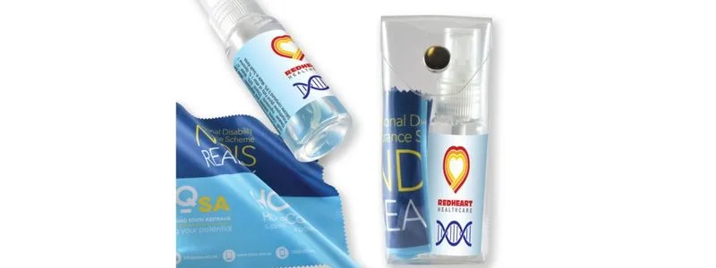 Branded screen cleaning kit