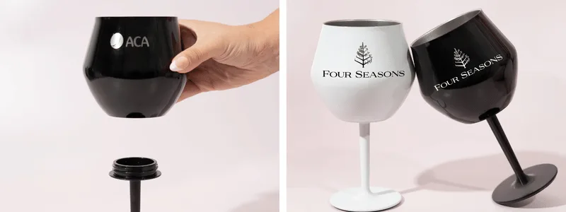 detachable outdoor wine glass