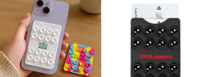 slim suction phone wallet