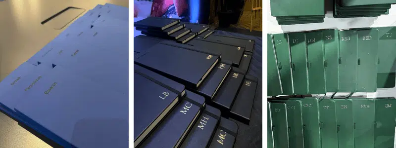 <br />
Branded journals and notebooks