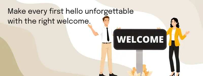 new employee welcome in office setting
