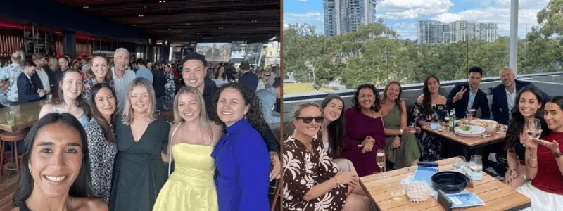 Honeycomb team dinner in Sydney celebrating a busy events season