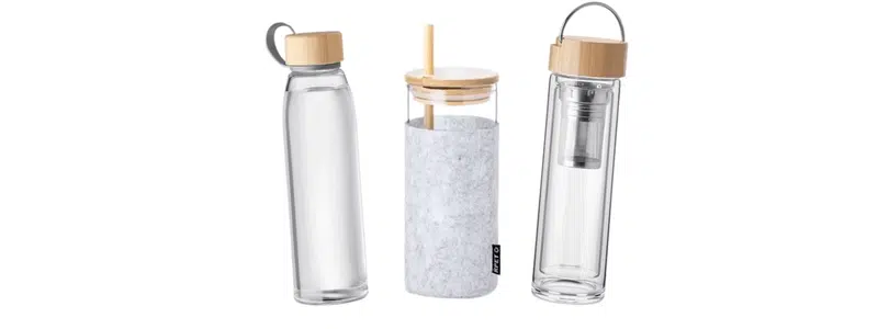 Eco-friendly promotional drinkware including reusable cups and bottles for sustainable campaigns
