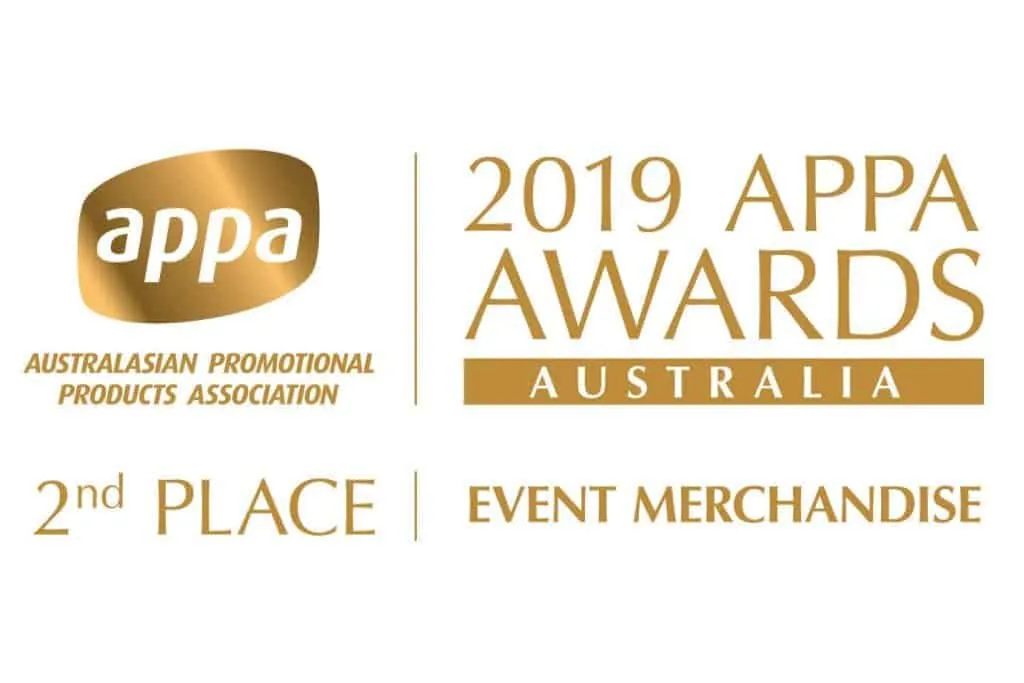 Awards-2019-2nd-Event-Merchandise 2019 APPA Awards Australia 2nd place, Event Merchandise